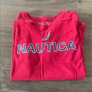 Nautica Kids' Classic Red Tee, Size Large 14/16